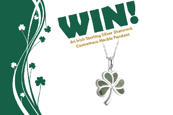 Win a Irish Sterling Shamrock Pendant