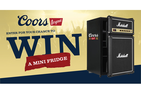Free Coors Marshall Mini Fridge