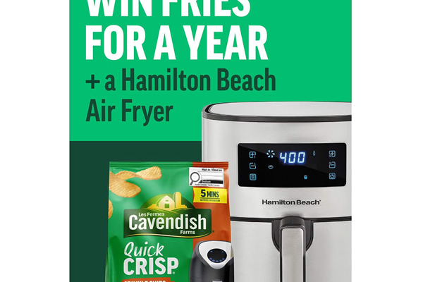 Win a Hamilton Beach Air Fryer